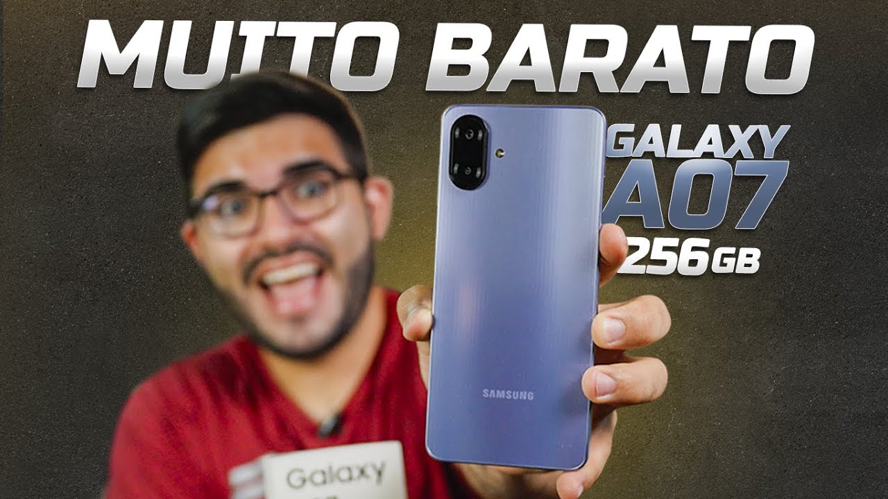 Samsung fez o IMPOSS&Iacute;VEL - Galaxy A07 tem 256GB, bom processador e custa menos de R$ 900