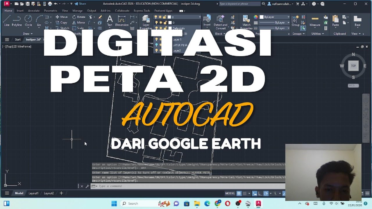 Gak Perlu Survey! Begini Cara Bikin Gambar 2D di AutoCAD dari Google Earth