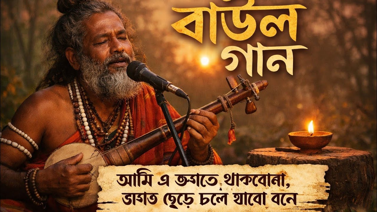 🪕আমি এ জগতে থাকবোনা | বাউল গান | Baul Song Bangla | Ektara Folk Music