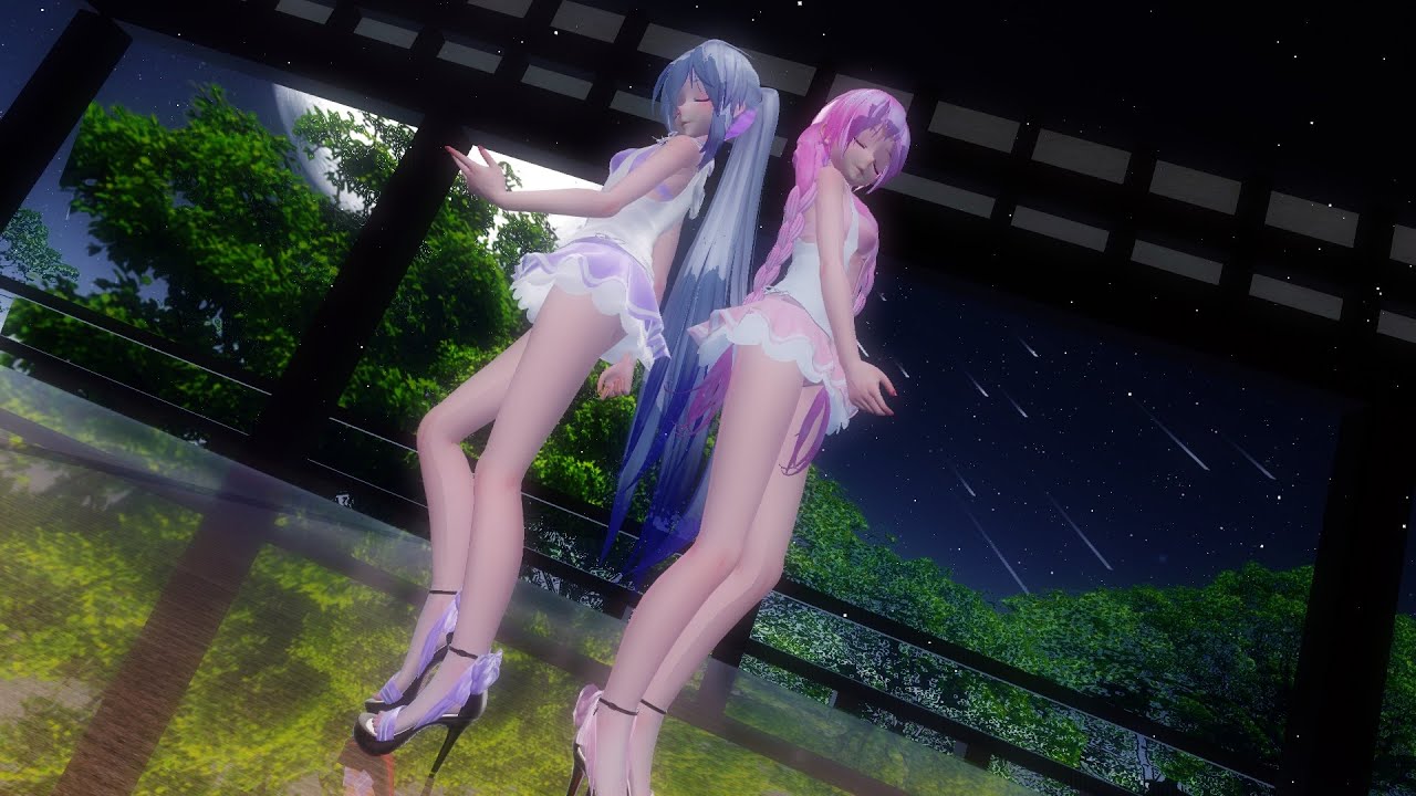 【MMD】    Haku   Luka   来世デ逢イマショウ