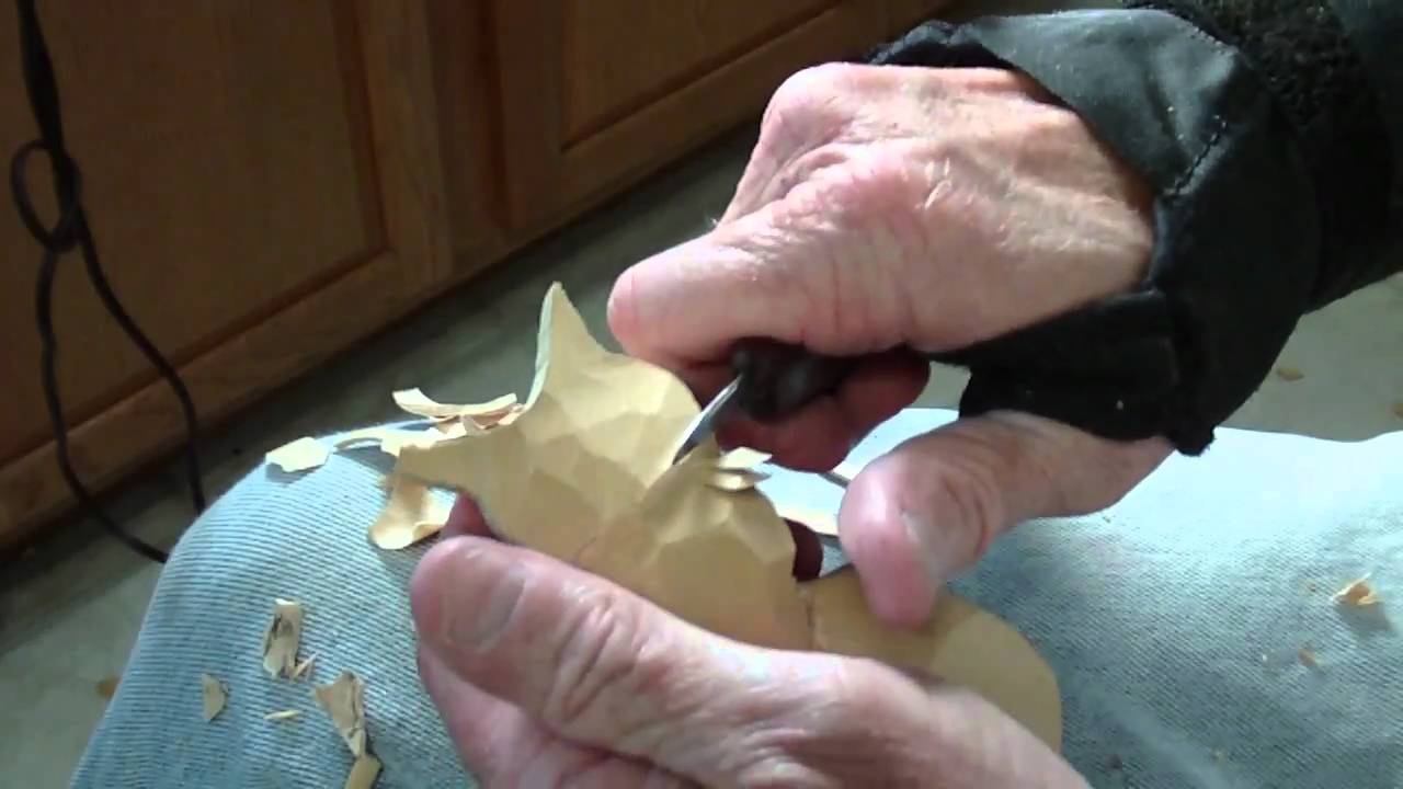 Carving The Folk Art Owl Part 2