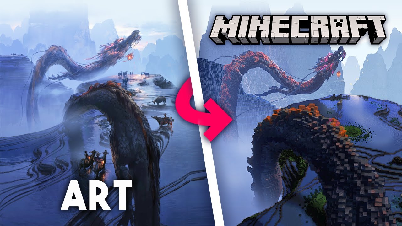 Perfectly Transforming this Dragon into Minecraft!