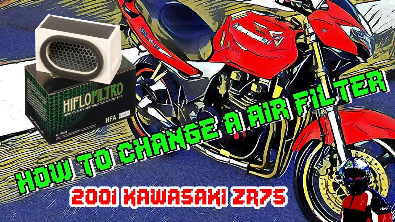 how to change a air filter on a 2001 kawasaki zr7s