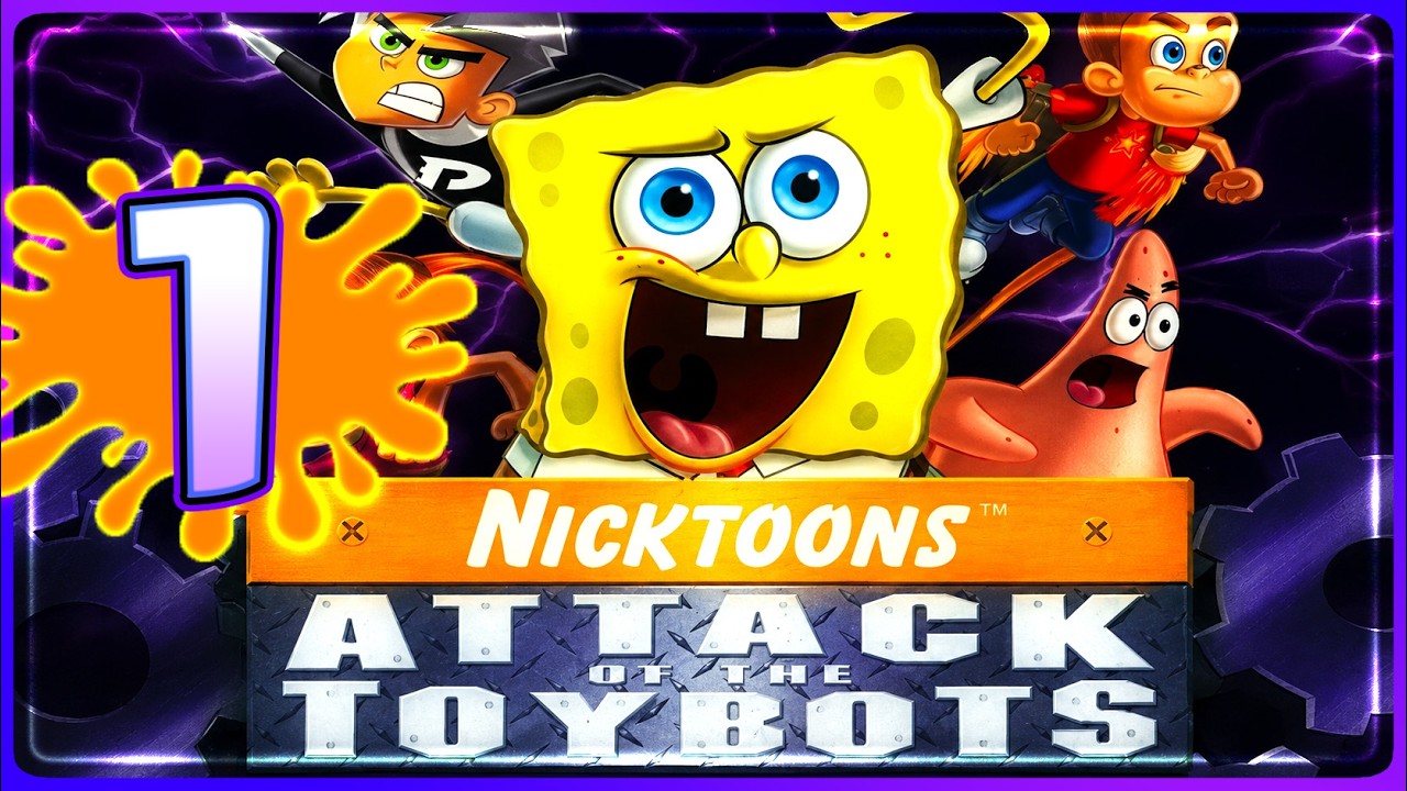 Nicktoons: Attack of the Toybots Walkthrough Part 1 (PS2, Wii)