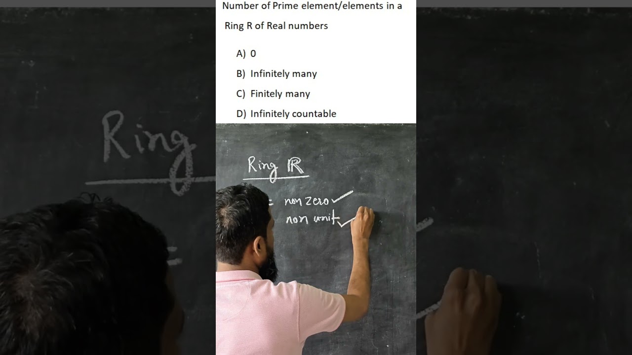 number of prime elements in a ring of real numbers, difference between High School & higher algebra