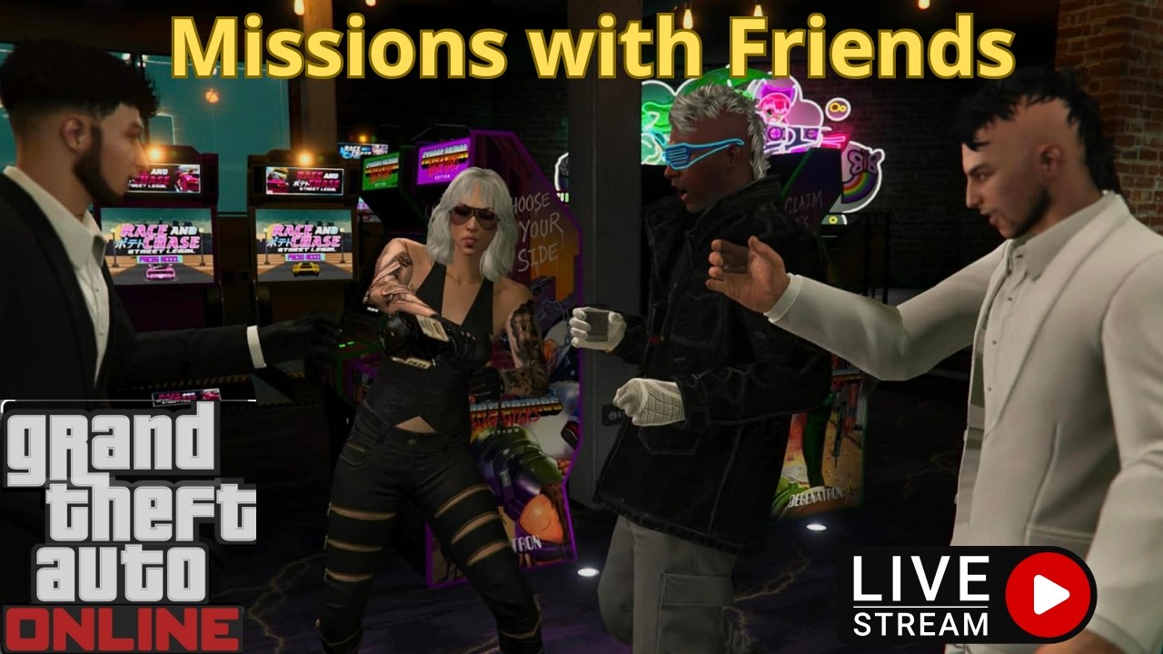 🔴 AO VIVO: GTA Online | Missões com Amigos e Muita Ação