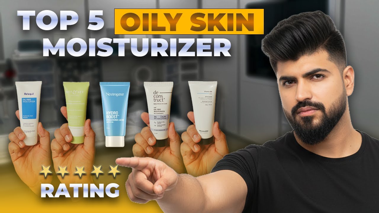 Top 5 LIGHTWEIGHT Moisturizers for Oily Skin in Winter | Sahil Gera