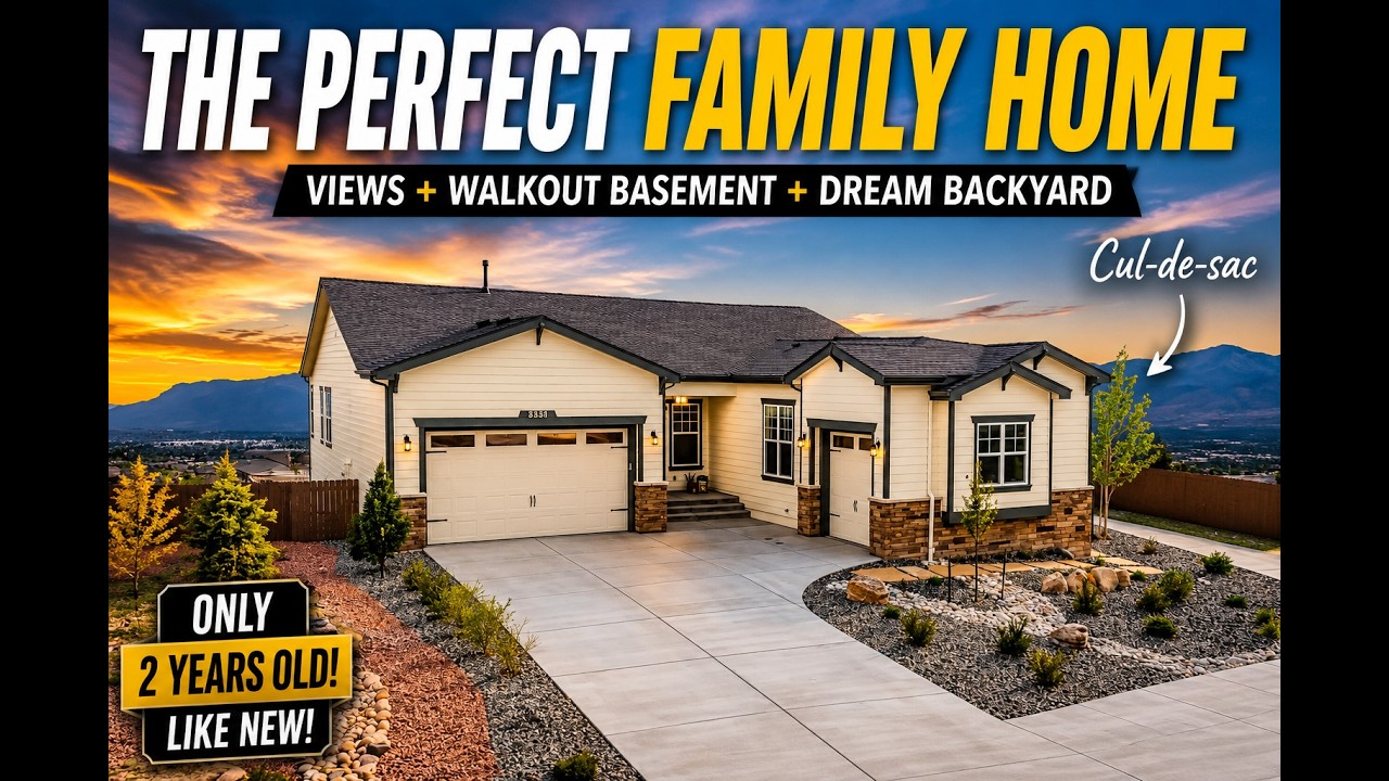 The PERFECT Family Home in Colorado Springs? 😍 | Views + Dream Backyard + Walk-Out Basement