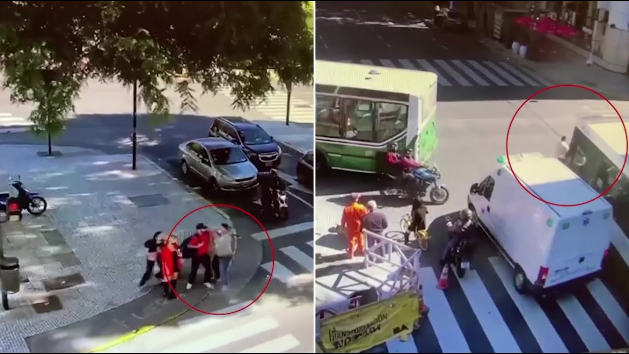 Así roban a turistas en plena Av. 9 de Julio
