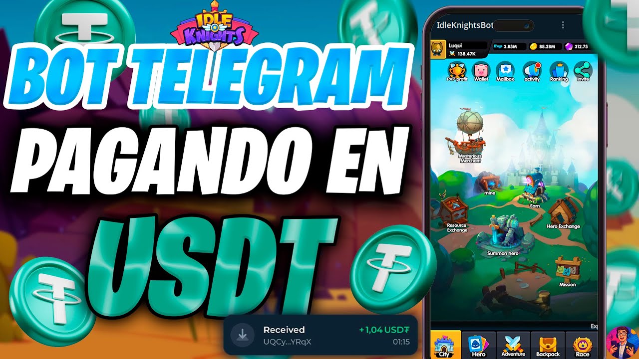 GANA USDT CON ESTE BOT DE TELEGRAM