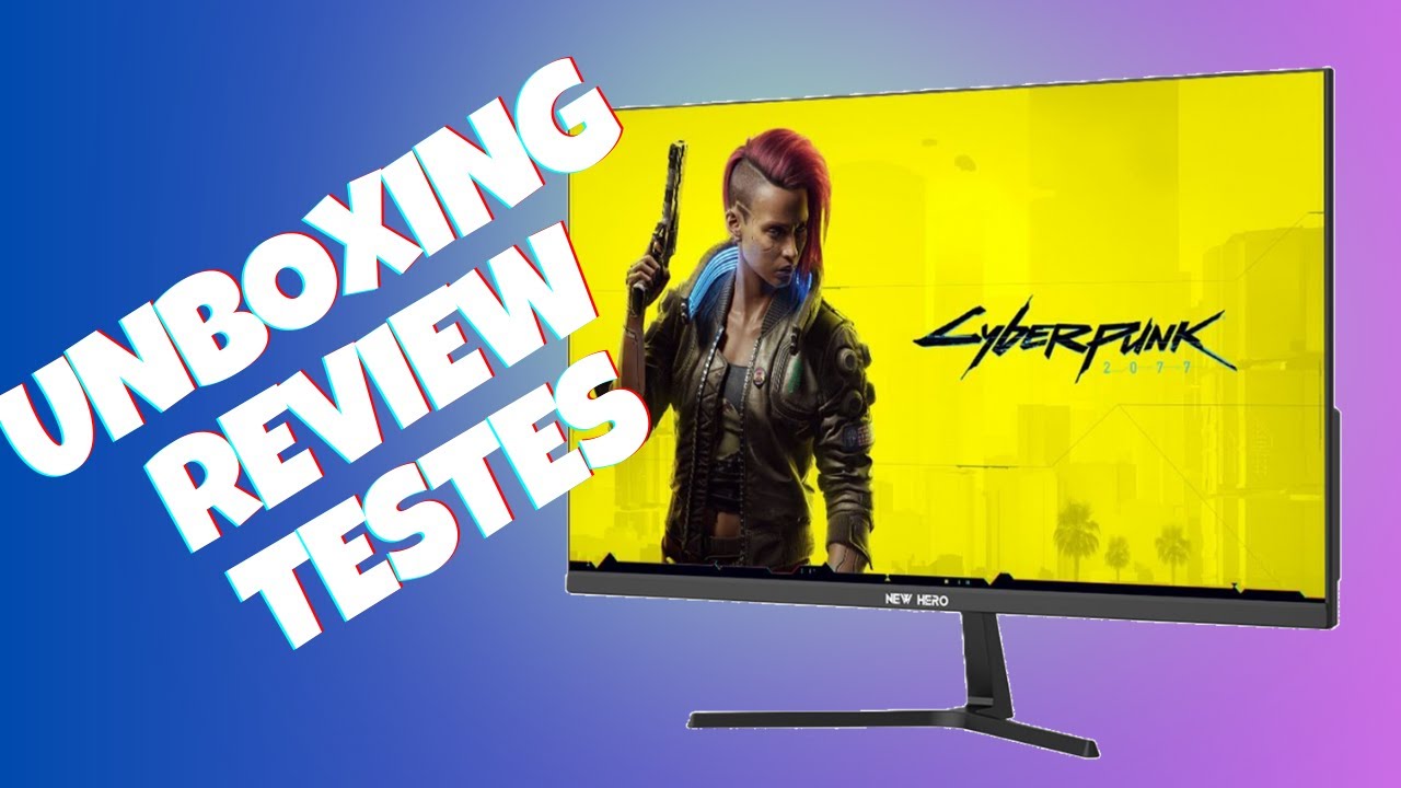 Monitor New Hero Blade Super 180hz- UNBOXING, TESTES e CONFIGURAÇÕES