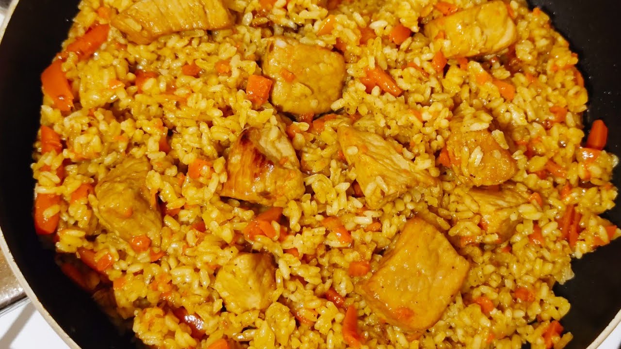 как приготовить  рассыпчатый плов в сковороде  ! рецепт вкусного плова