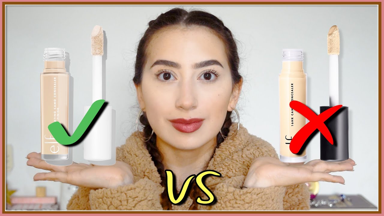 CUAL CORRECTOR ES MEJOR? | ELF camo concealer mate VS hidratante | Reseña