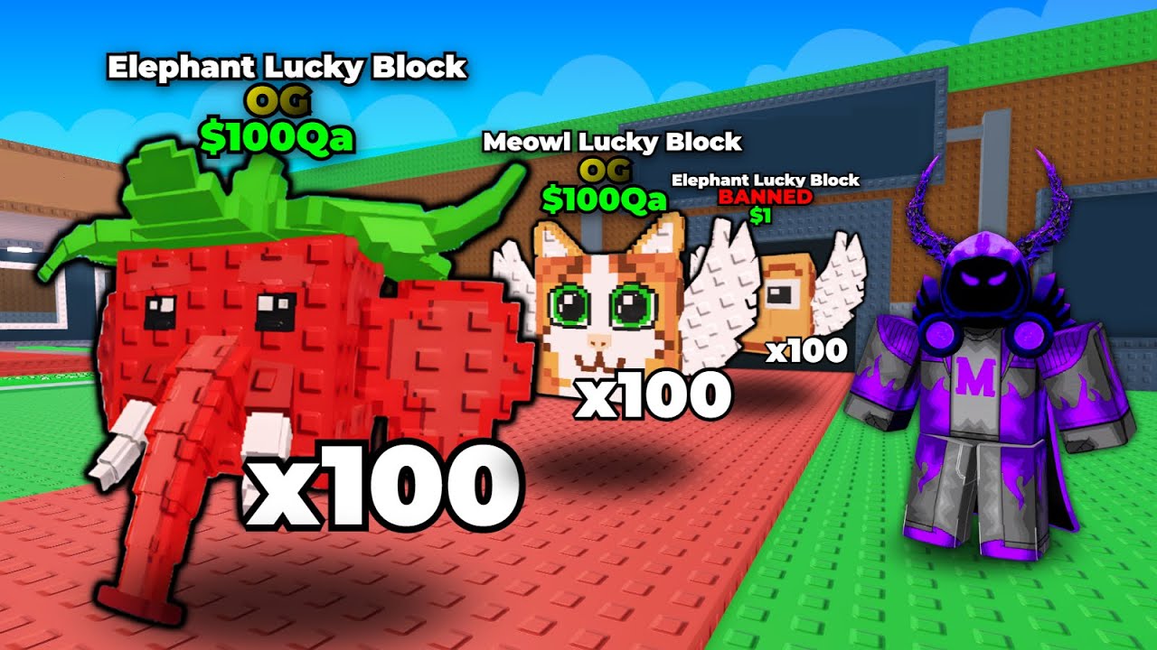 I Opened 100 of EVERY LUCKY BLOCK in Roblox Steal a Brainrot!