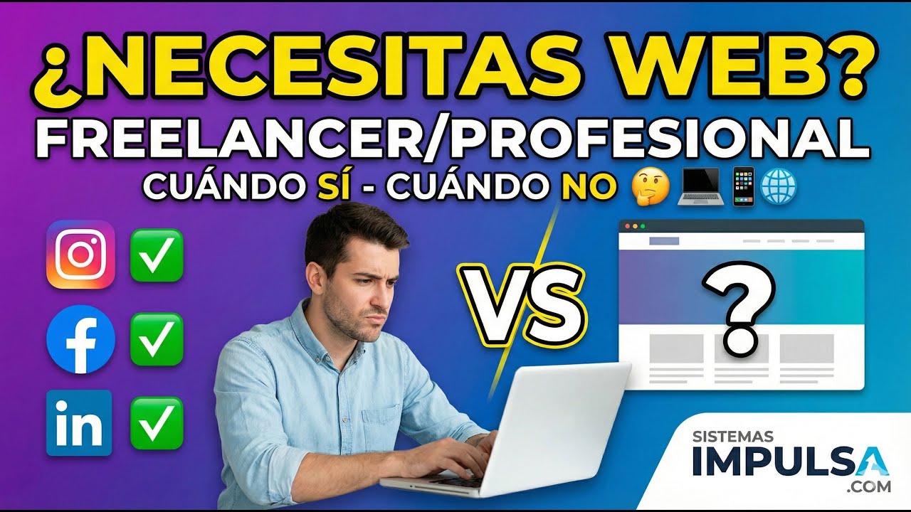 Tal vez NO necesitas página web todavía