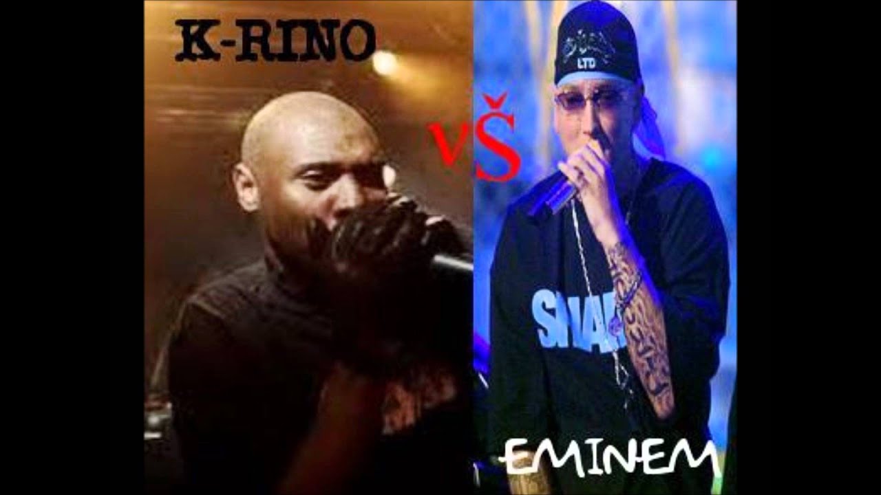 The best black rapper K-RINO vs The best white rapper EMINEM.