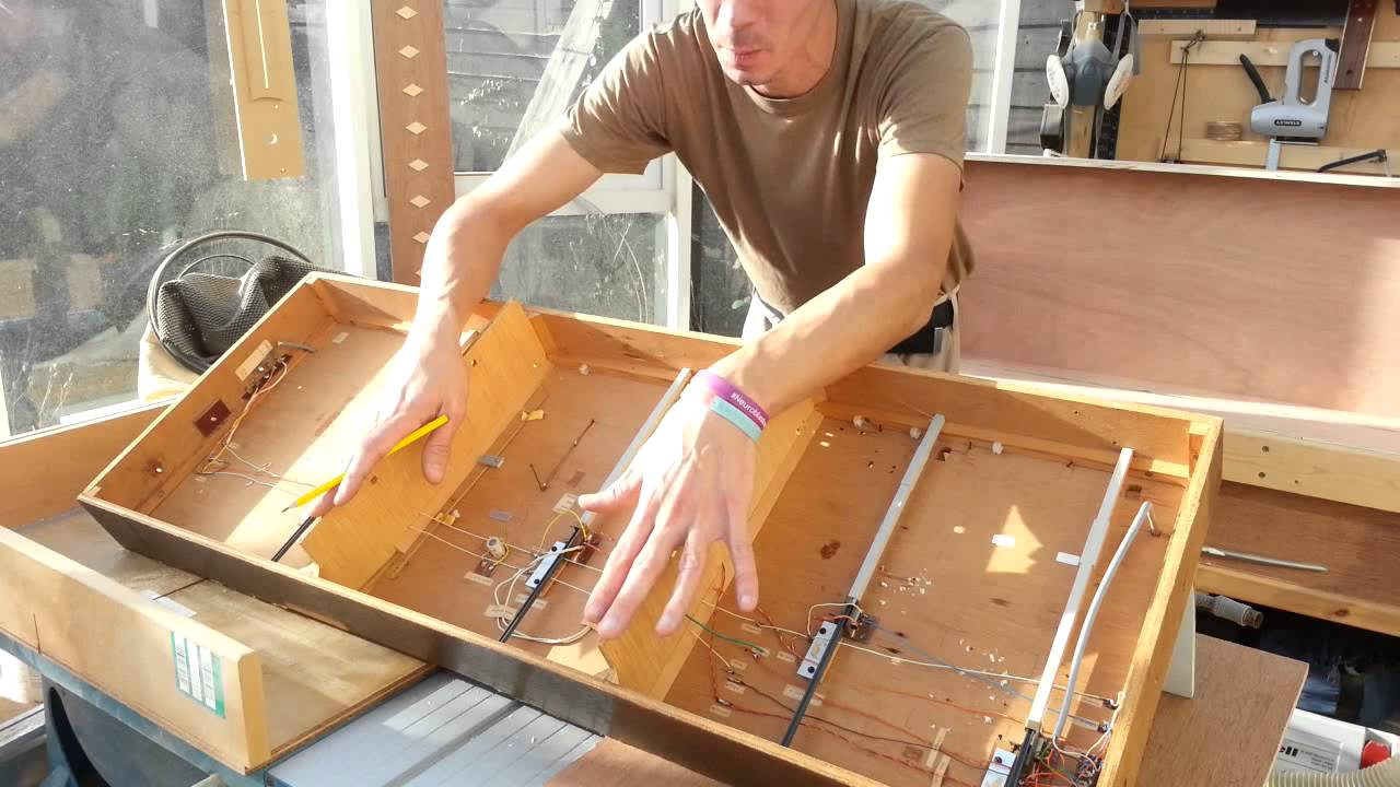 Making baseboards for a scale model railway layout/train set,