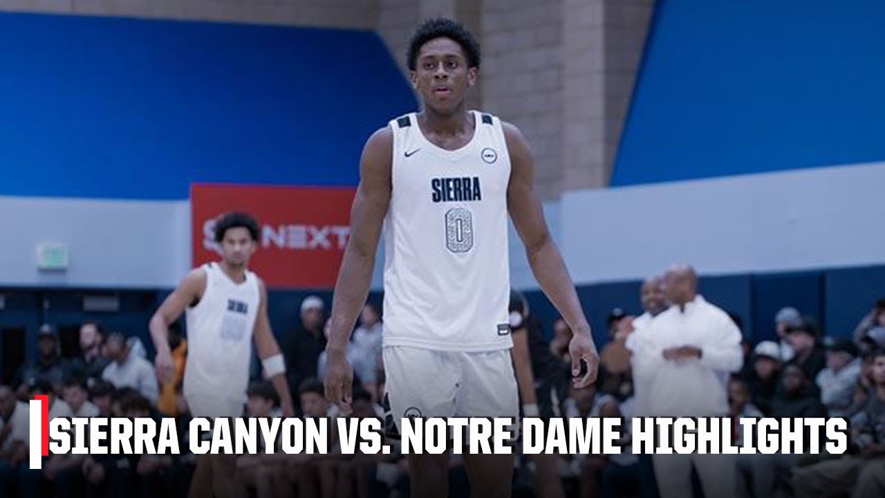 Sierra Canyon (Калифорния) против Notre Dame (Калифорния) | ESPN High School Showcase | SportsCen...