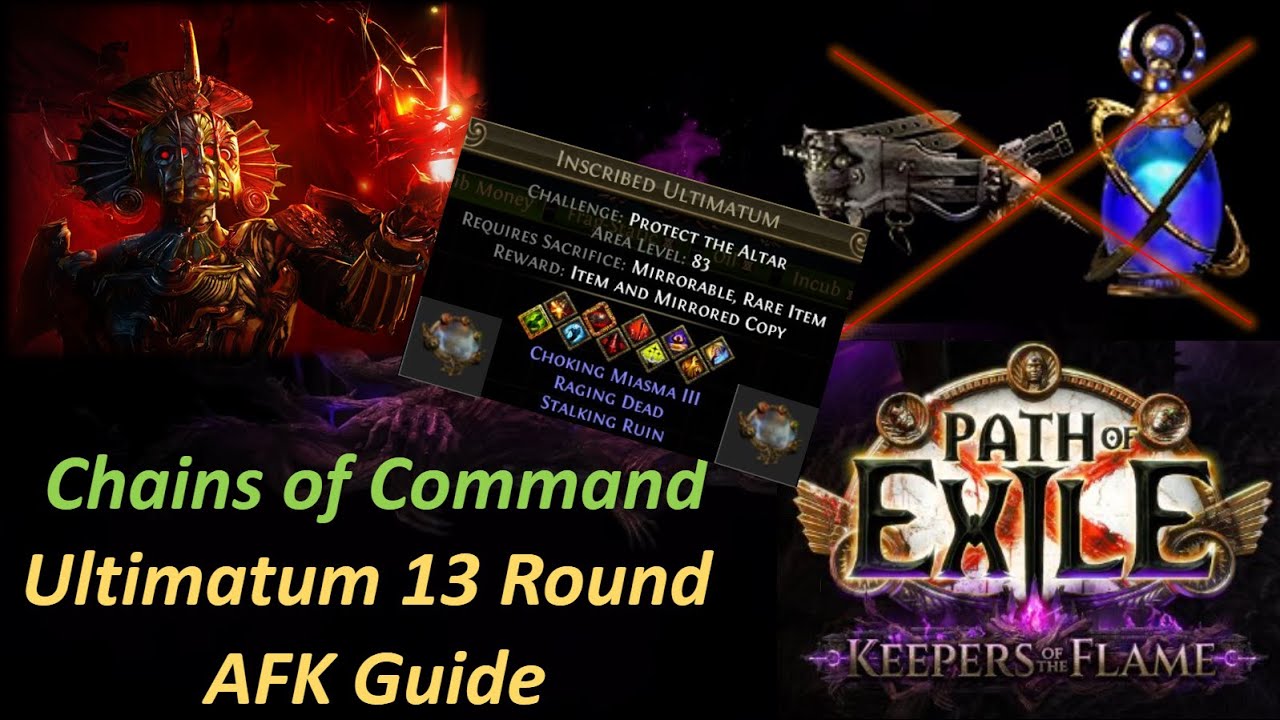 POE 3.27 How I get a Mirror in Ultimatum 13 Round AFK - Chains of Command