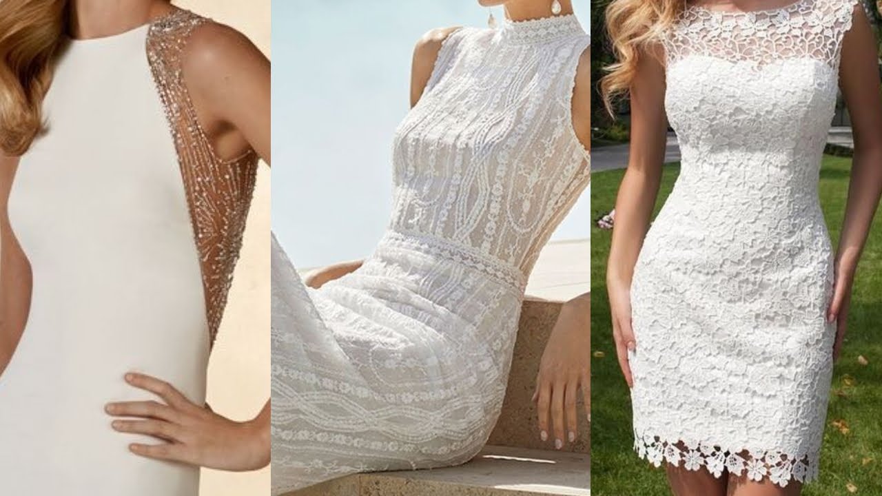 VESTIDOS MODERNOS PARA CEREMONIA DE BODA CIVIL / vestidos elegantes y bonitos para boda civil