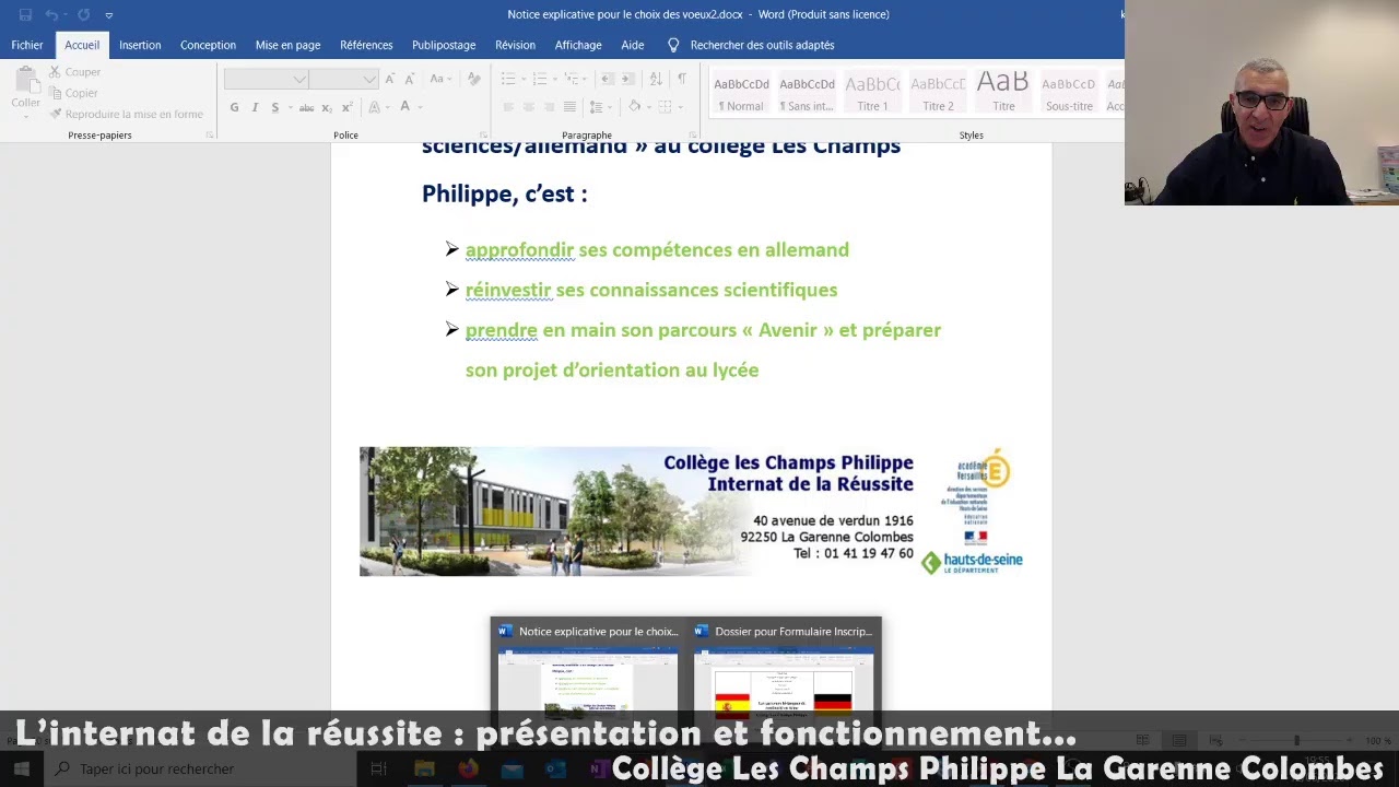 Inscription en 6ème rentrée 2020-2021