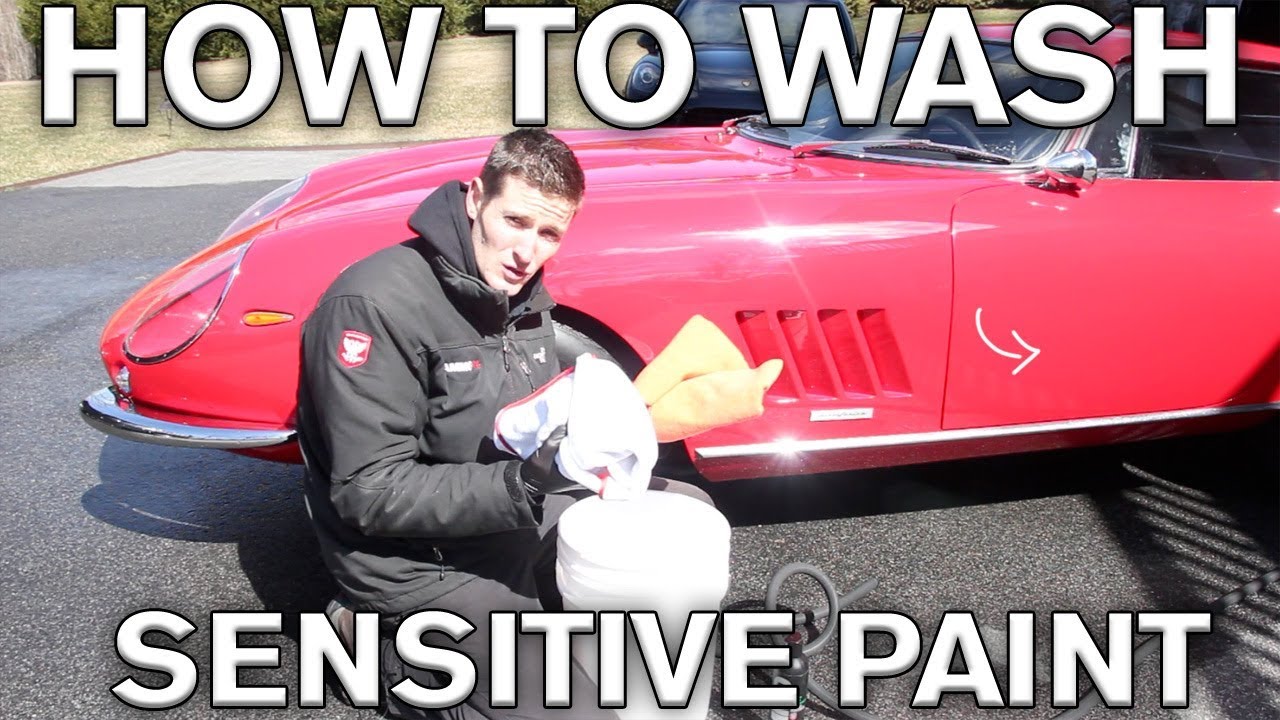 How to Wash Sensitive Car Paint $2 Million Ferrari Trick