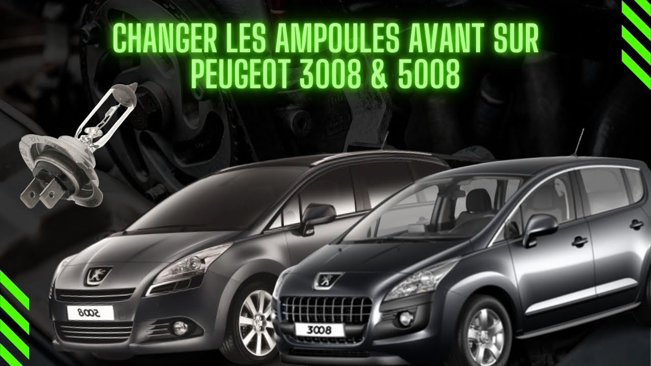 Changer les ampoules Avant sur Peugeot 3008 & 5008 (Feux de croisement, route, position) 🚗💡