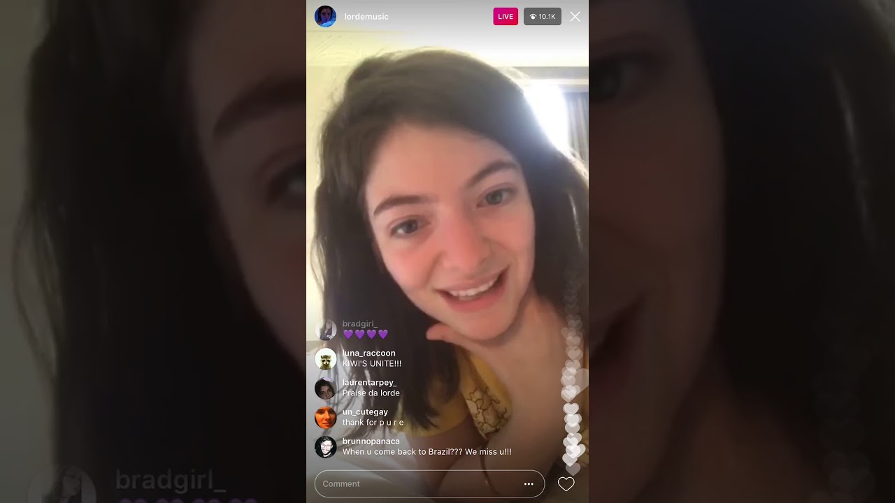 lorde instagram live september 16, 2017