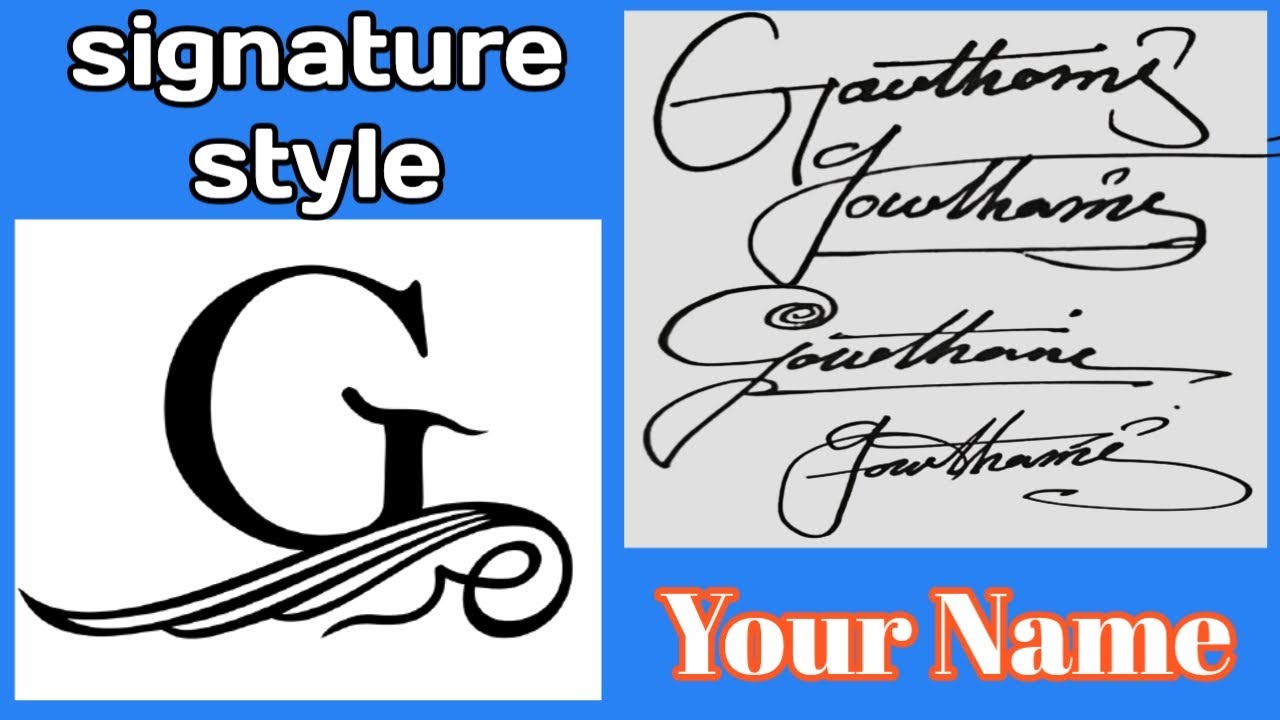 Beautiful Signature G | How to Draw G Signature Style | G Alphabet Signature | Customer Signature
