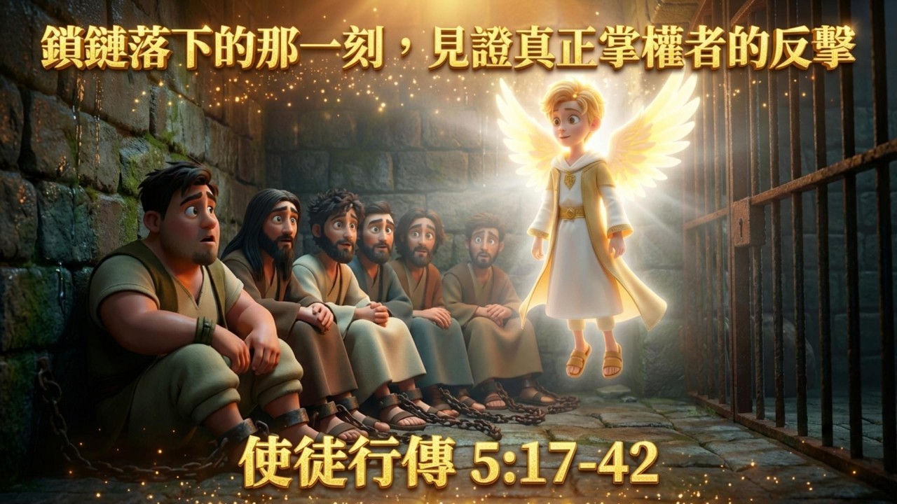 鎖鏈落下的那一刻，見證真正掌權者的反擊｜在困境中選擇順服神而非人｜使徒行傳 5:17-42｜Bible Stories Alive 聖經故事屋