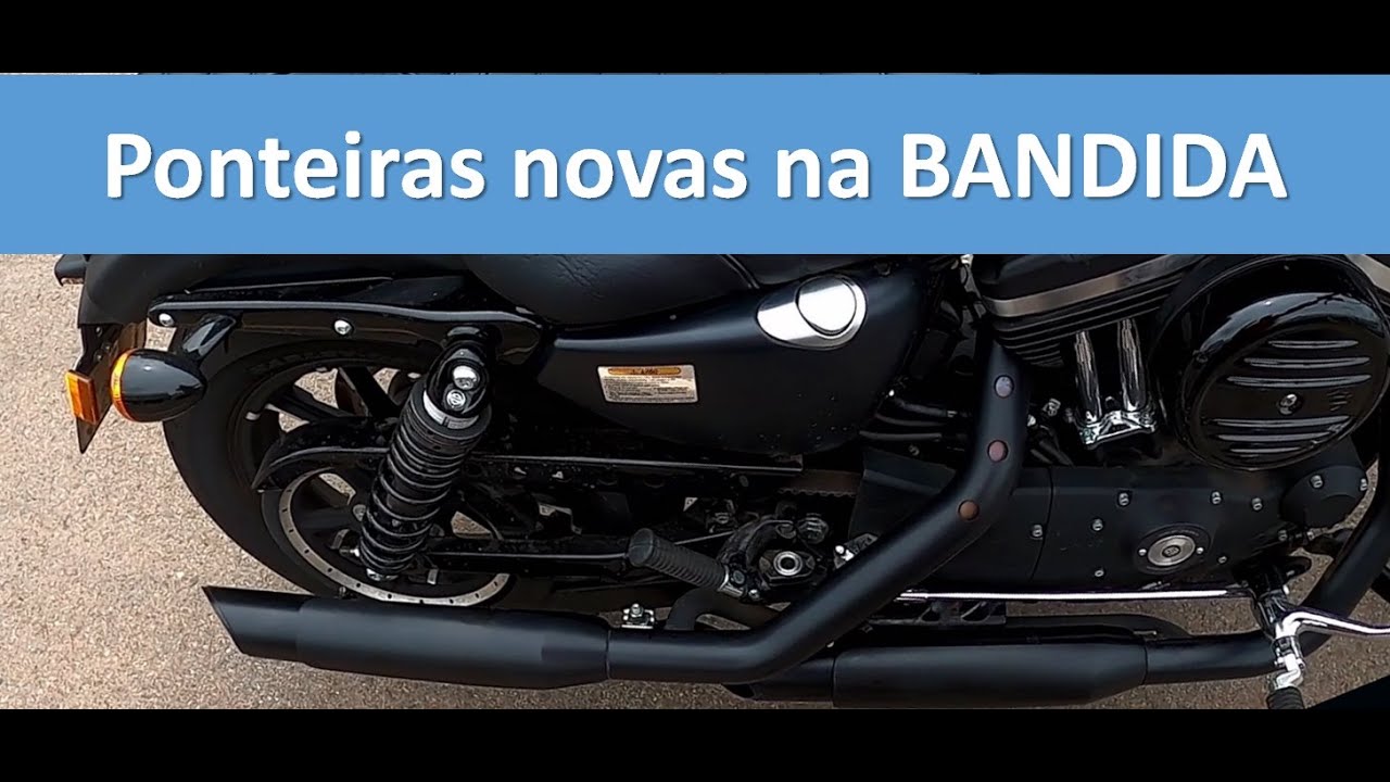 RONCO NOVO NA BANDIDA HD Iron 883 PRESENTÃO!! Olha só o ronco customizado! Cheio de Pulga Customs