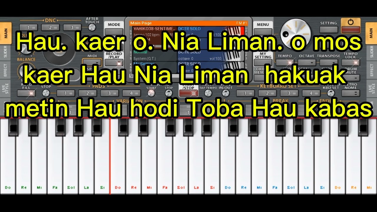 KARAOKE SENTIMENTO ONNE ALVARES VERSI ORG