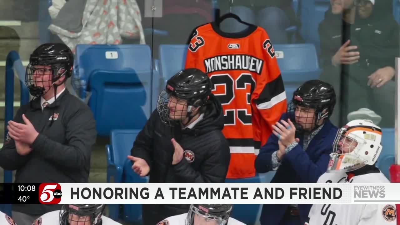 Moorhead boys hockey wins state championship as the team honors one of its own
