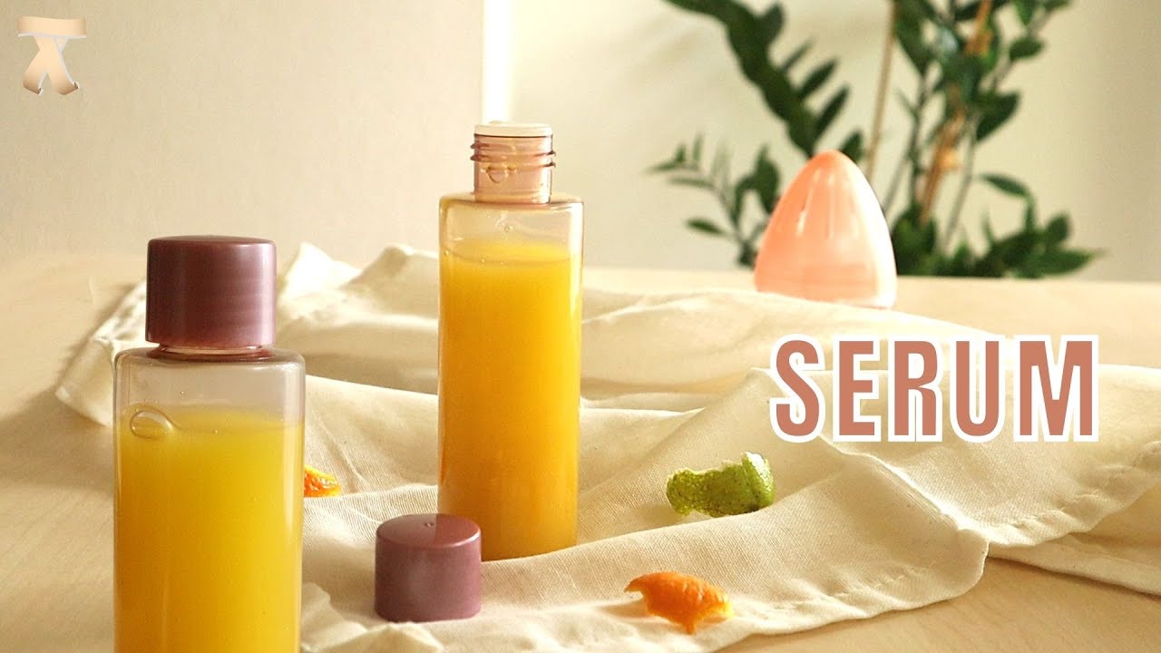 Homemade Faceserum for glowing skin || Orange peel serum