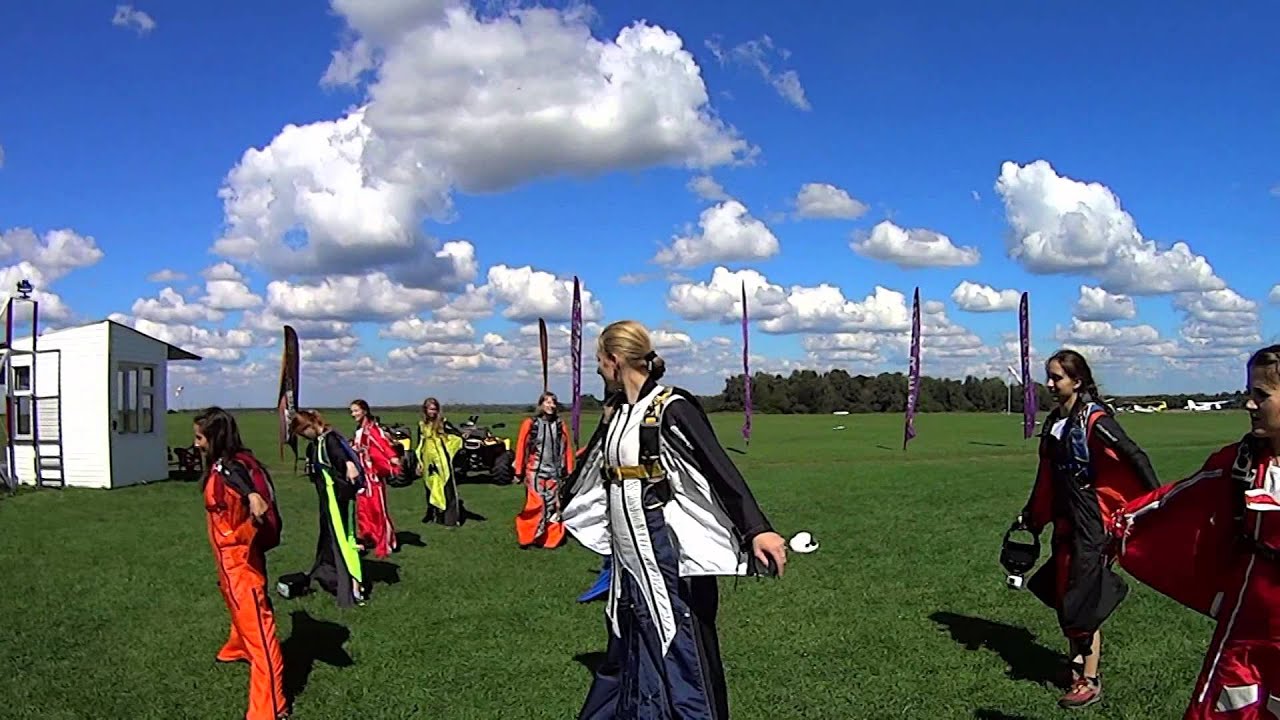 Wingsuit women record. Russia-2013