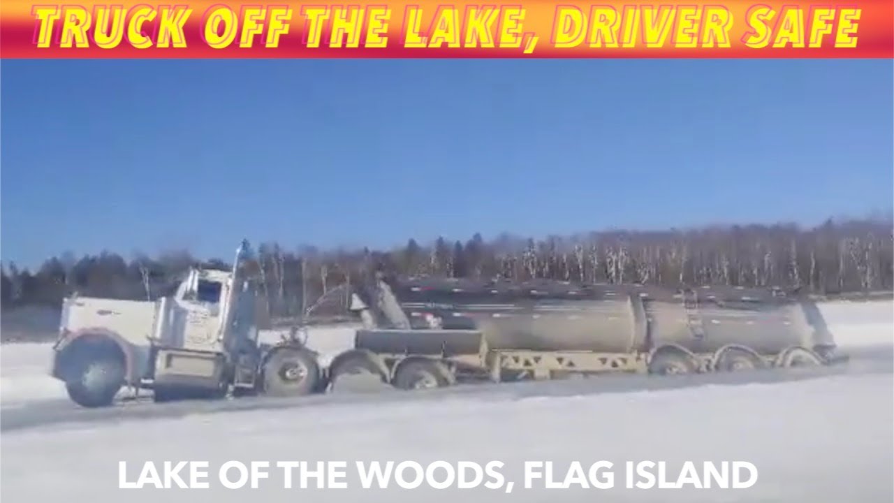 UPDATE: Truck That Fell Through Ice On Lake Of The Woods Is Out & Driver Is Safe