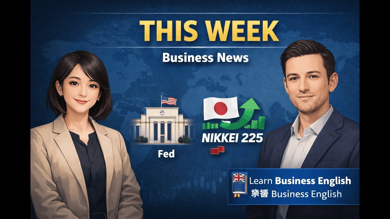 Pantry Talk 慢速商業英文對話｜Slow English Conversation for Business News | 美國 Fed 風波、日本股市破頂、中國貿易順差
