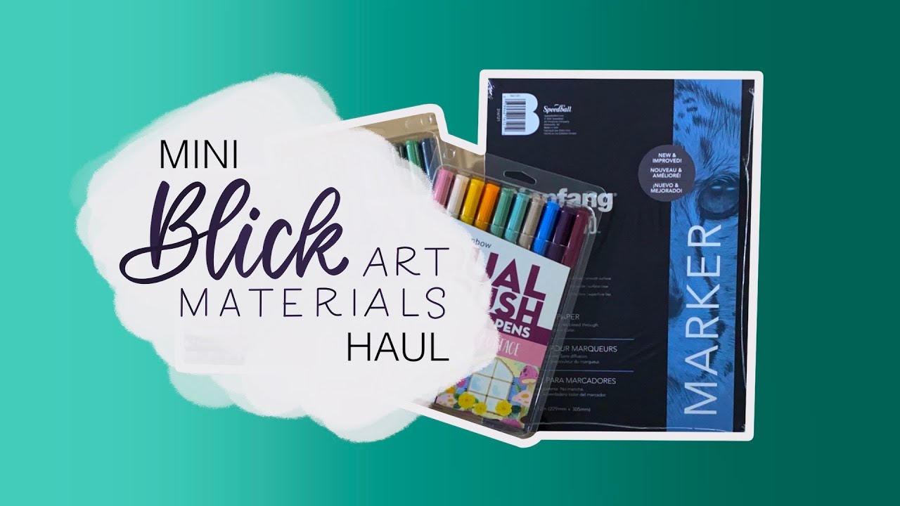 Art Supply Haul | Mini Blick Art Materials Haul | Testing New Art Supplies || kayohdesign