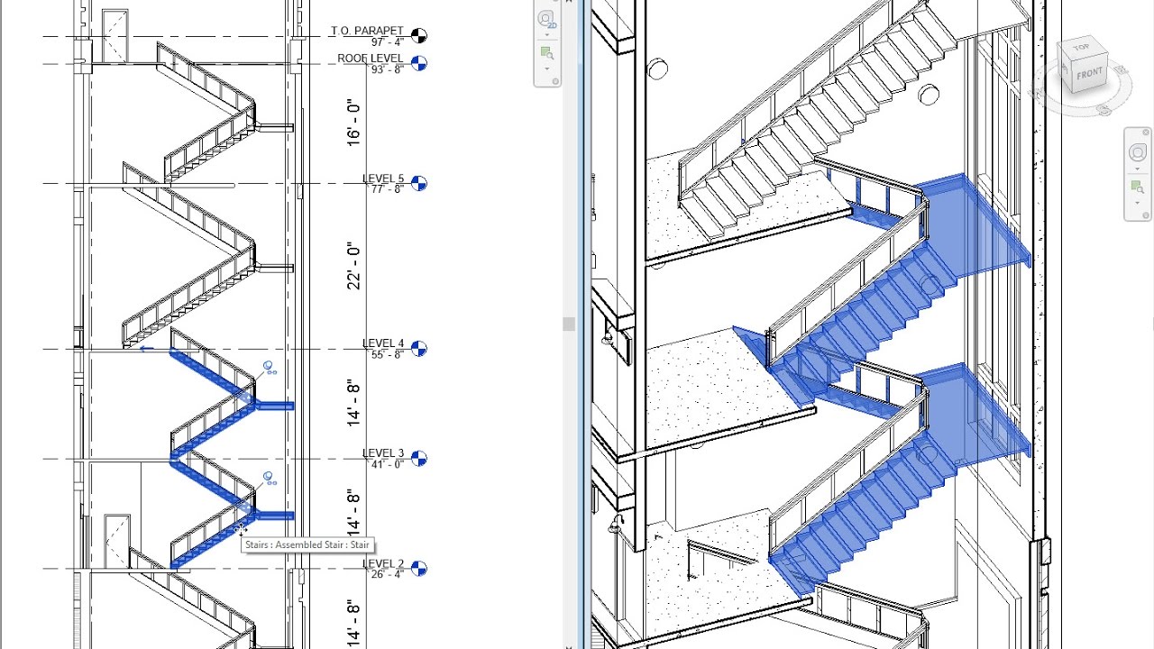 Revit 2018 New Feature - Multistory Stairs