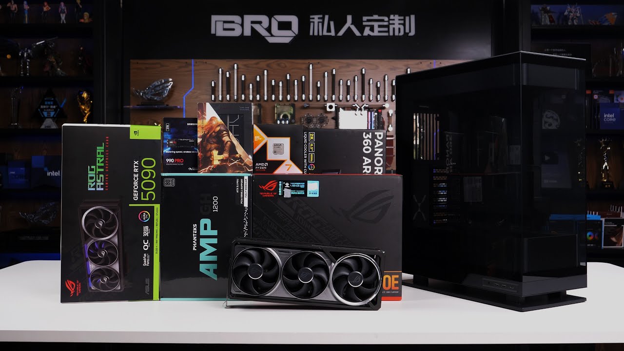 「BRO」4K Water Cooled PC Build Phanteks EVOLV X2 With 9800X3D & RTX 5090 AIO 追风者 EVOLV X2 5090夜神 一体式