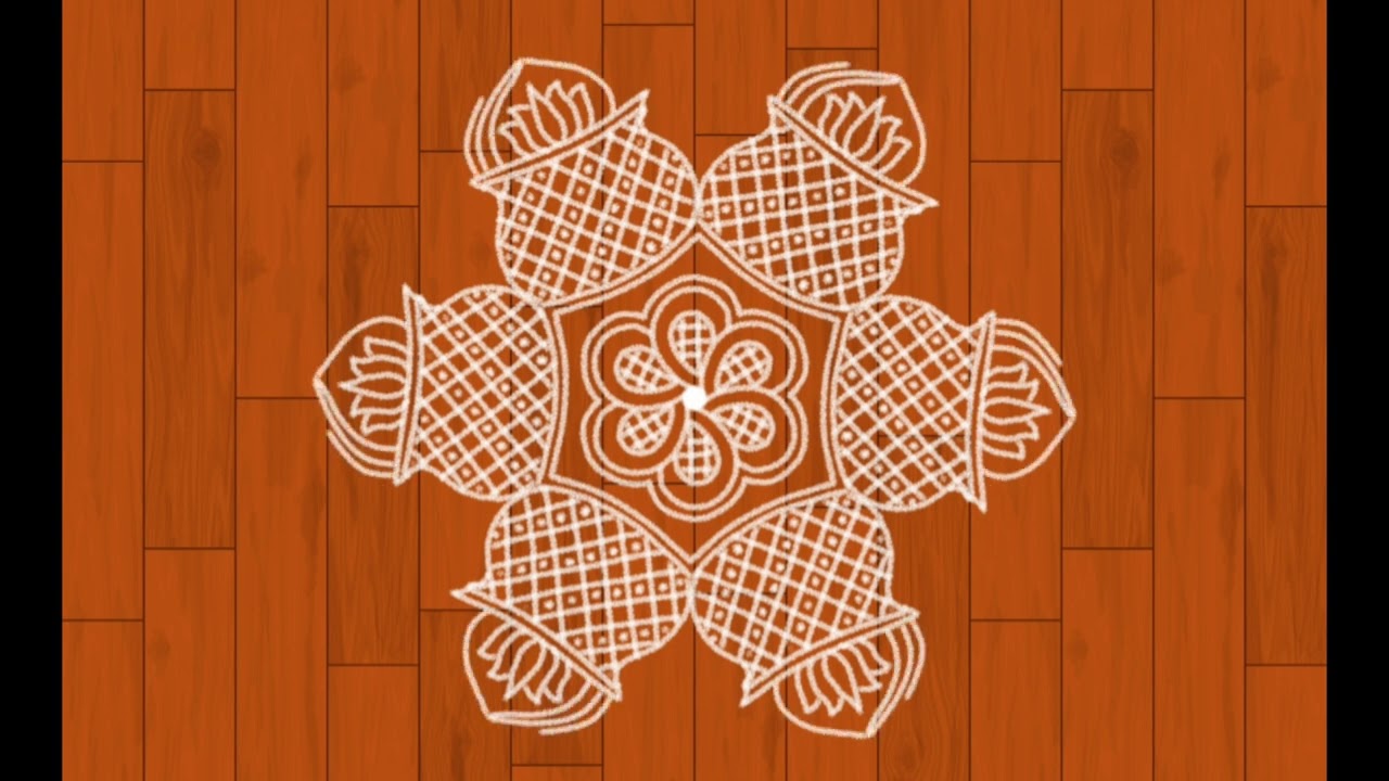 Beautiful traditional kolam/padi kolam/festival rangoli/friday rangoli/rangoli/kolam/rangoli kolam