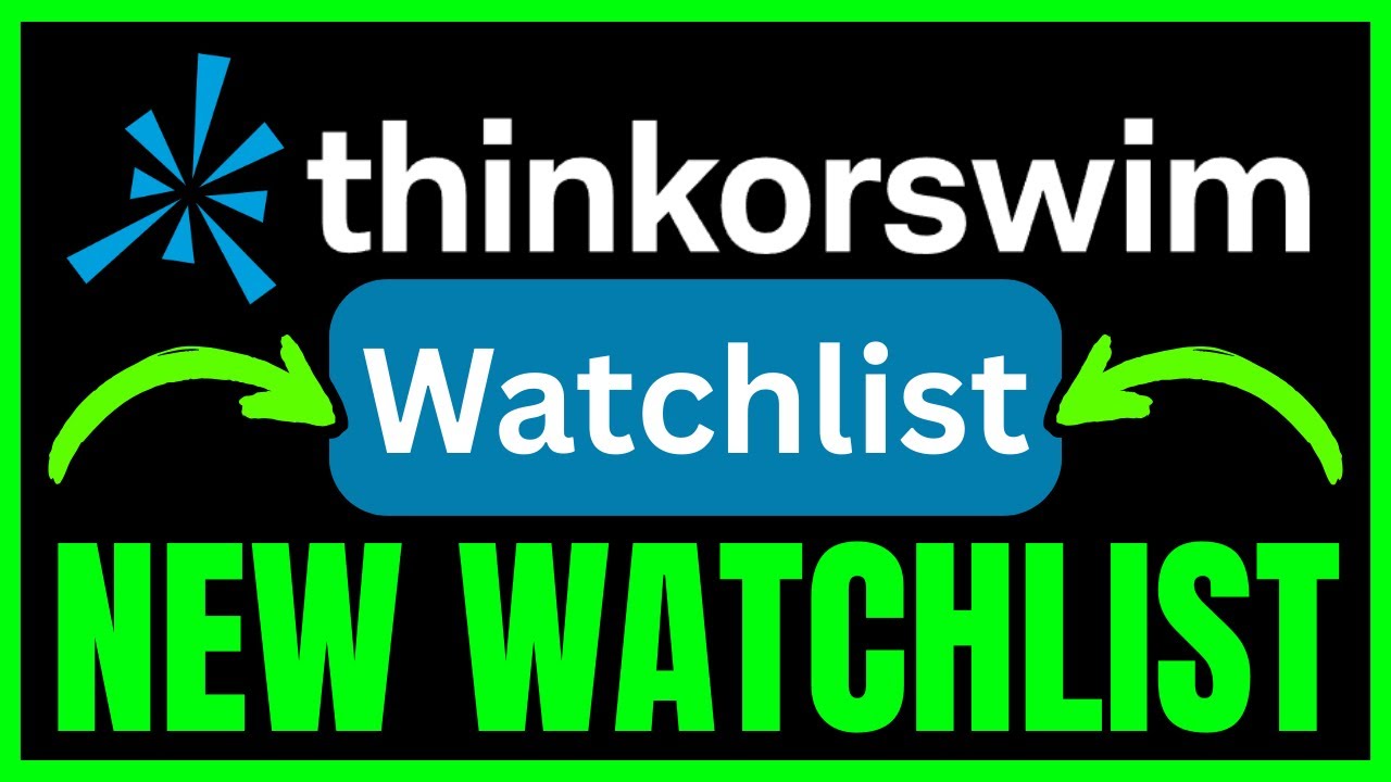 How To CREATE A WATCHLIST On ThinkorSwim (QUICK & EASY) 2026