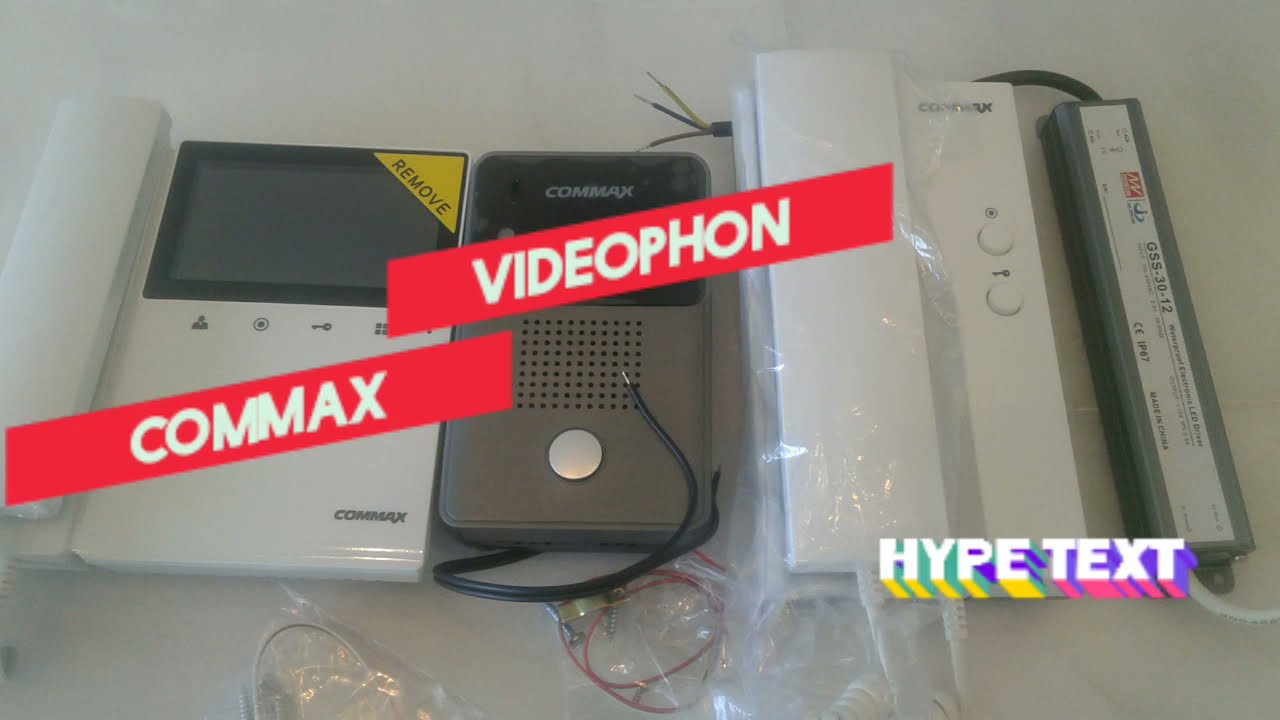 comment  brancher vidéophone COMMAX @ كيفية تركيب فيديوفون كوماكس