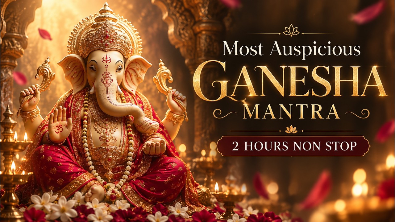 The Most Auspicious GANESH MANTRA - Om Gan Ganpataye Namo Namah in DIVINE VOICE this is PURE BLISS
