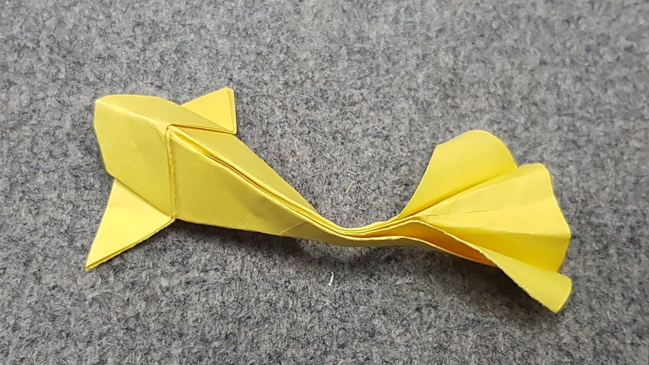 ORIGAMI - Gấp Con Cá Vàng || Origami Goldfish