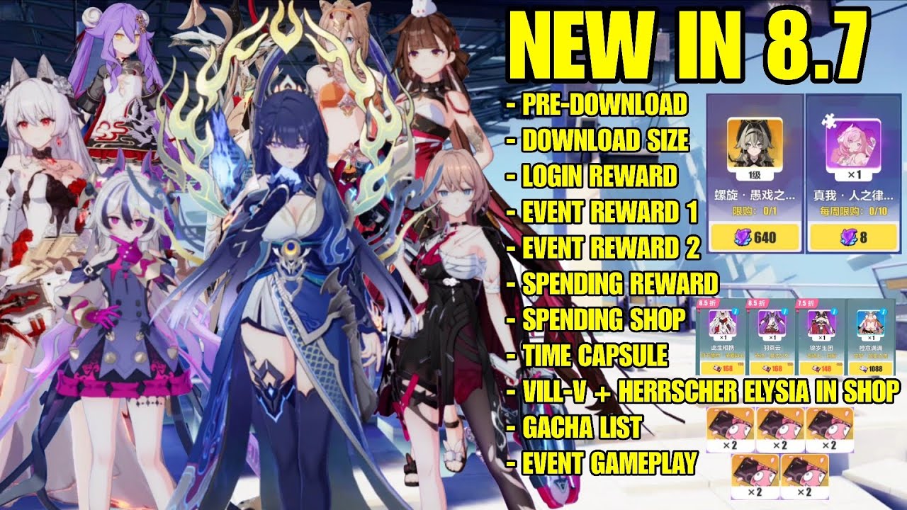 Honkai Impact 3 v8.7 - WHAT NEW IN 8.7