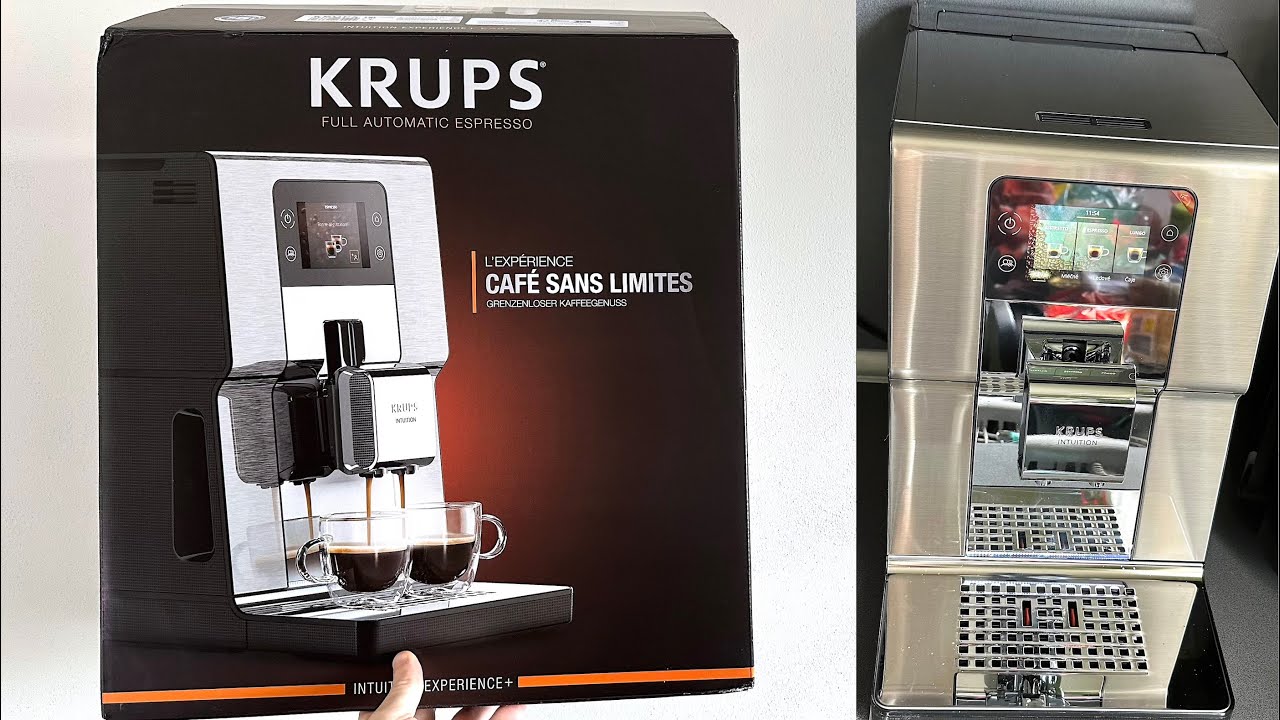 KRUPS EA877D10 INTUITION EXPERIENCE+ Unboxing and installation