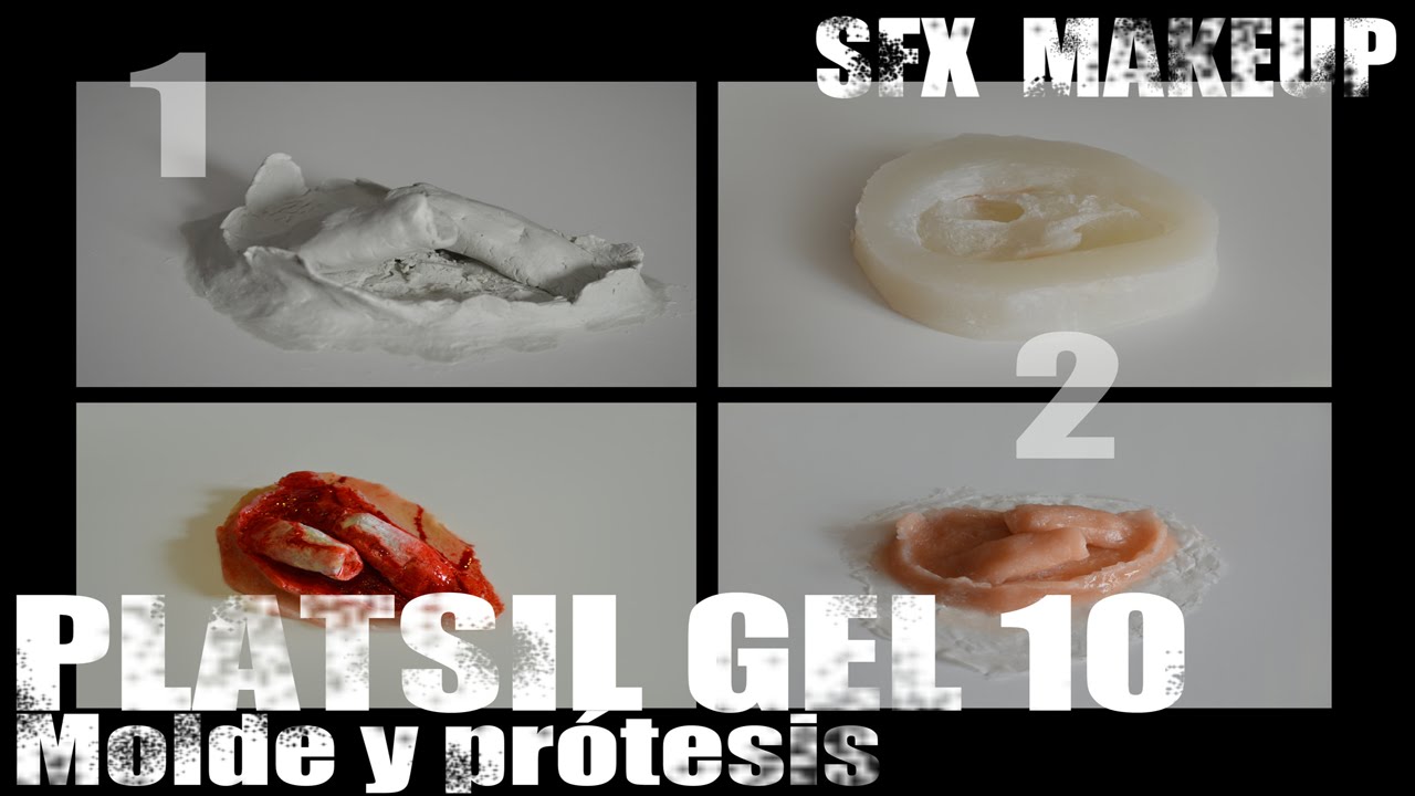 DIY FX PRÓTESIS Platsil Gel 10 2/3: molde / How to Silicone Prosthetic using Super Baldiez