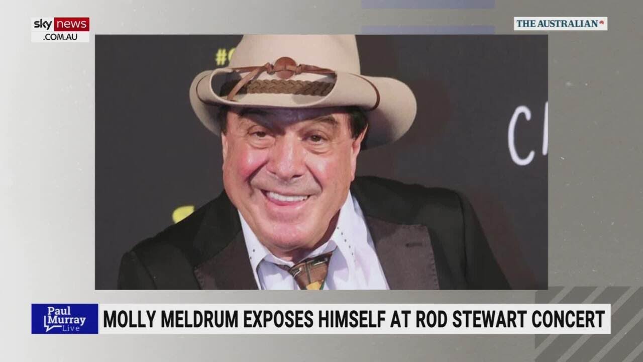 &lsquo;Put it away&rsquo;: Molly Meldrum exposes himself at Rod Stewart concert