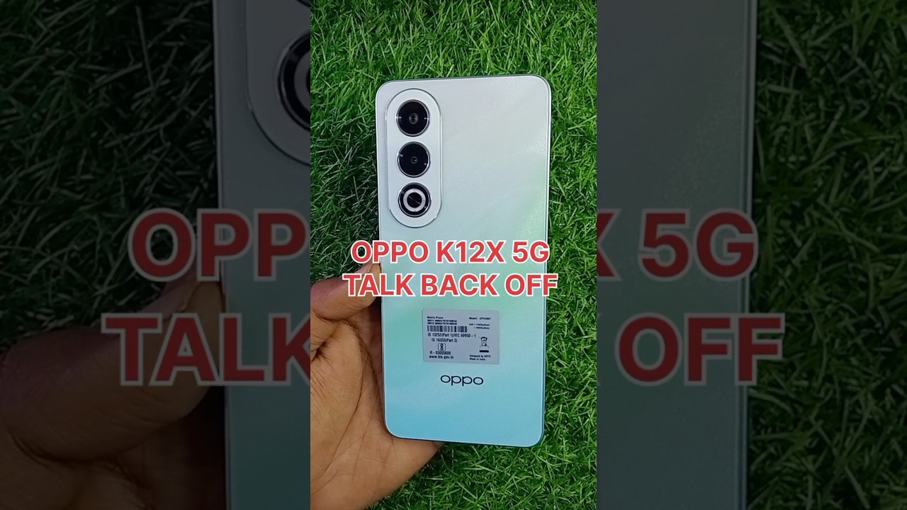 How To Off TalkBack From OPPO K12x 5G ⚡ How To Remove TalkBack From OPPO Mobile 🔥🔥 #shorts #viral